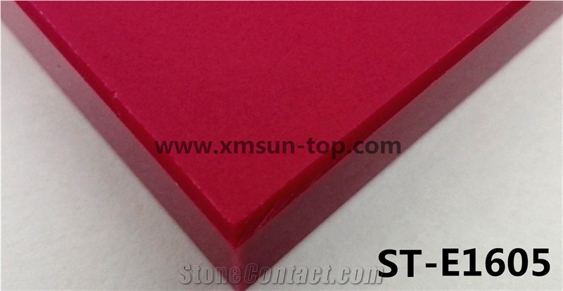 Dark Red Artificial Quartz Stone Tile & Slab/Engineered Quartz Stones/Manmade Stone/Cut to Size/Engineered Tiles/Floor & Wall Covering/Polished Surface/Decoration