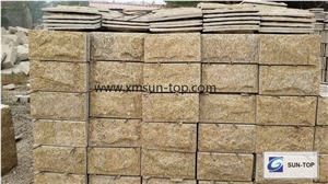 Granite Mushroom Stone/China Tiger Skin Yellow Granite Mushroom Stone/Mushroom Stone China Yellow Granite Nature Split Surface/Buliding Stone/Tiger Skin Yellow Mushroom Stone Wall Cladding