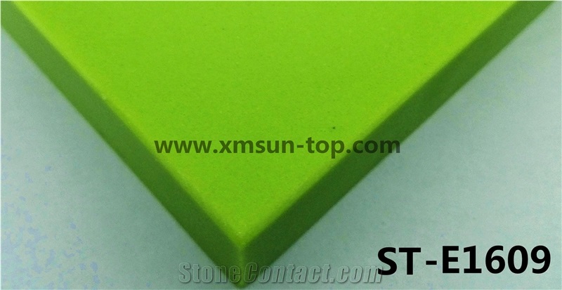 Green Artificial Quartz Stone Tile & Slab/Engineered Quartz Stones/Manmade Stone/Cut to Size/Engineered Tiles/Floor & Wall Covering/Polished Surface/Decoration