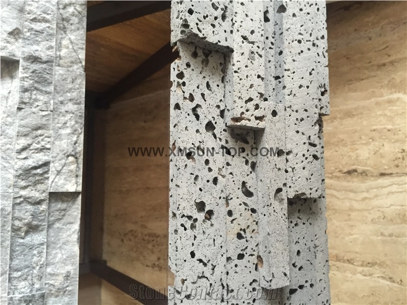 Grey and Black Cultured Stone/ Basalt Culture Stone/Wall Cladding/Wall Paving/Exterior Decoration