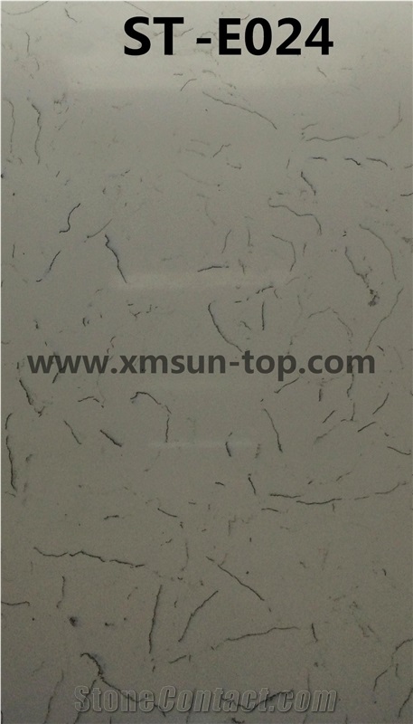 Grey Quartz Stone Tiles & Slabs/Silver Grey Artificial Stones/Manmade Stone/Cut to Size/Engineered Tiles/Floor & Wall Covering/Decoration