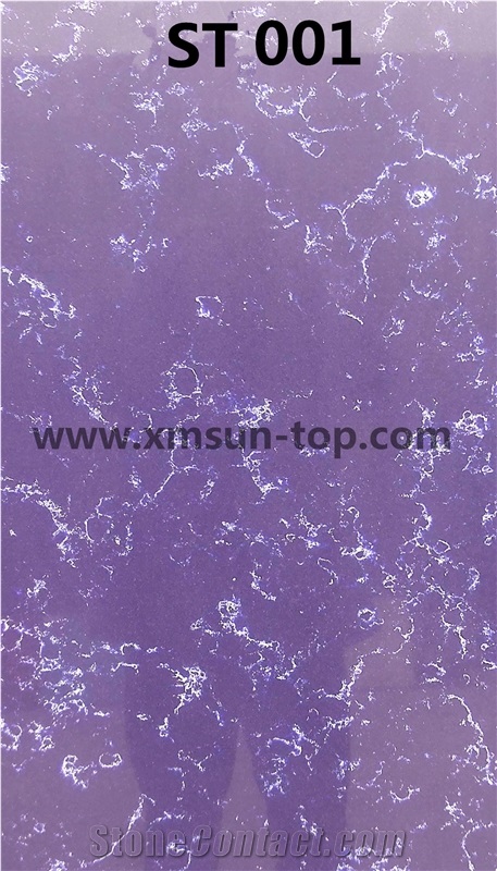Lilac Artificial Quartz Stone Tile & Slab/Purple Engineered Quartz Stones/Manmade Stone/Cut to Size/Engineered Tiles/Floor & Wall Covering/Polished Surface/Decoration