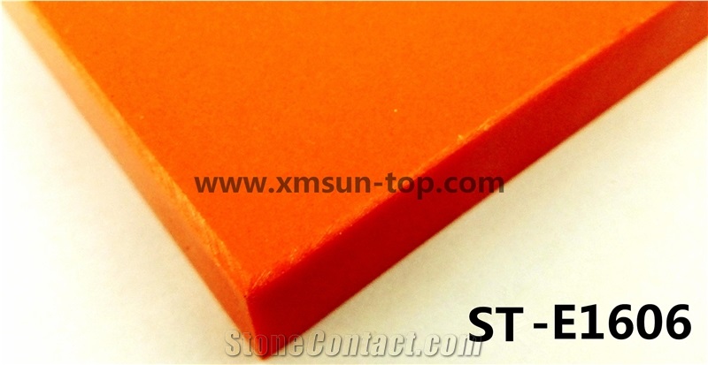 Orange Artificial Quartz Stone Tile & Slab/Engineered Quartz Stones/Manmade Stone/Cut to Size/Engineered Tiles/Floor & Wall Covering/Polished Surface/Decoration