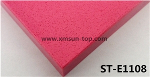 Pink Particle Artificial Quartz Stone Slab/Simple Color Engineered Quartz Stone//Floor & Wall Tile/Wall Covering/Floor Covering/Polished Surface