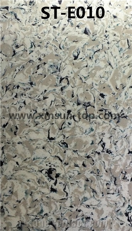 White and Grey Artificial Quartz Stone Slab with Black Vein/Multicolor Artificial Quartz Slab&Tile/Engineered Stone Slab/Floor & Wall Tile/Wall Covering/Floor Covering/Polished Surface/Silestone