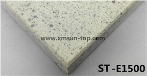White Particle Artificial Quartz Stone Slab/Simple Color Granule Engineered Quartz Stone//Floor & Wall Tile/Wall Covering/Floor Covering/Polished Surface