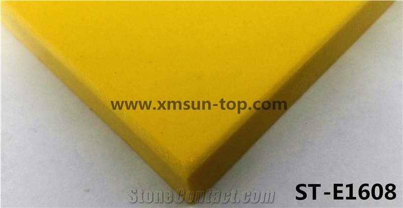 Yellow Artificial Quartz Stone Tile & Slab/Engineered Quartz Stones/Manmade Stone/Cut to Size/Engineered Tiles/Floor & Wall Covering/Polished Surface/Decoration