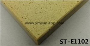 Yellow Particle Artificial Quartz Stone Slab/Simple Color Engineered Quartz Stone//Floor & Wall Tile/Wall Covering/Floor Covering/Polished Surface