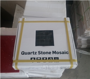 Sparkle Engineered Quartz Stone Mosaic Tiles