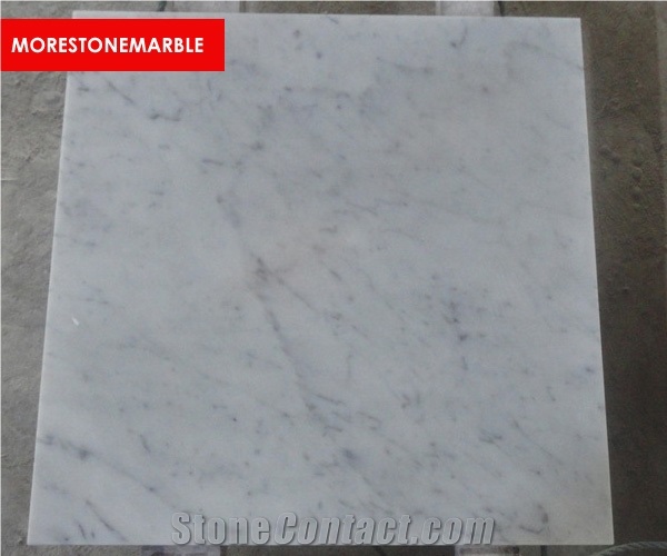 Bianco Carrara C Marble Honed Tiles 24" X 24"