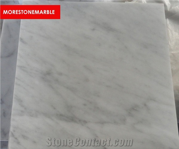 Bianco Carrara Cd Marble Tiles 5/8" Thick for Wall Covering