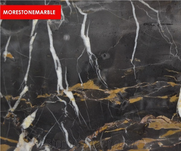 Portoro Gold Marble Cut to Size Tiles 3/4" (2cm) Thick