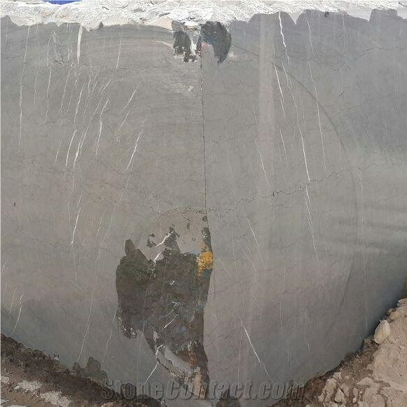 Pietra Grey Marble Blocks, Gray Marble Blocks Iran