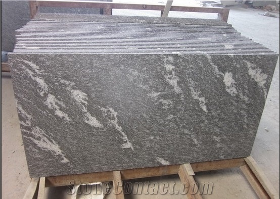 China Snow Grey Flamed Grey Granite Tiles & Slabs