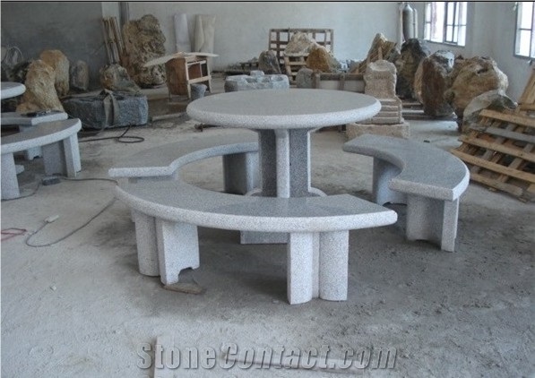 Chinese G603 Grey Granite Garden Bench & Street Furniture in Economic Price