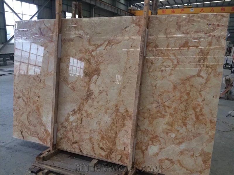 Egypt Golden Phoenix Marble Slabs Beige Polished Marble for Wall and Floor