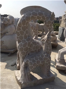 Hand Carving Natural Stone Animal Garden Sculptures
