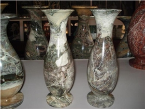 Multicolor Marble Flower Vase, Home Decorative Pots