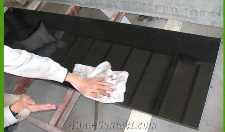 Nero Assoluto China, Natural Stone Prefabricated Kitchen Countertop