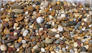 Pebble/River Stone/Mixed Colors Polished Pebble