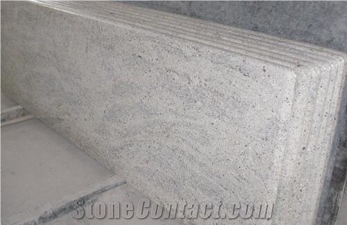 Prefab Kashmir White Kitchen Granite Countertops With Laminated