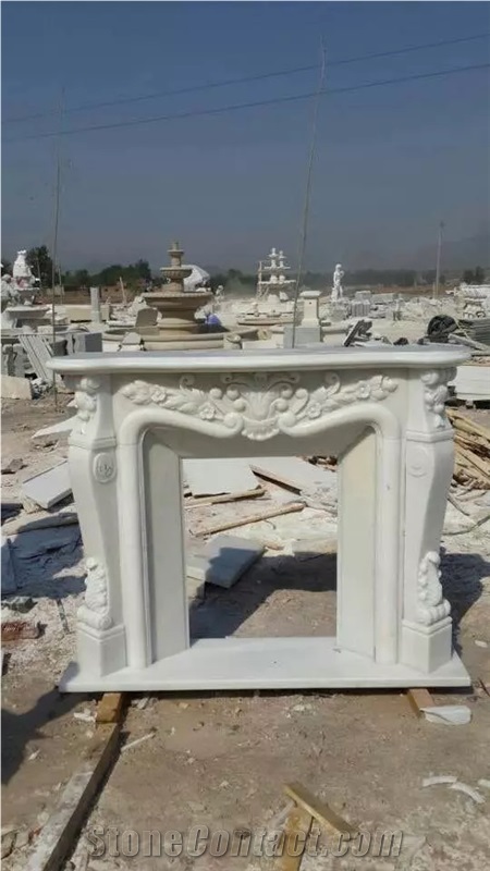 Red Marble Fireplace, Marble Fireplace Mantel
