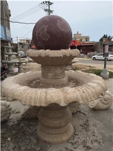 Sculpture Water Feature Fountain,Ball Fountains,Granite Stone Garden Fountains