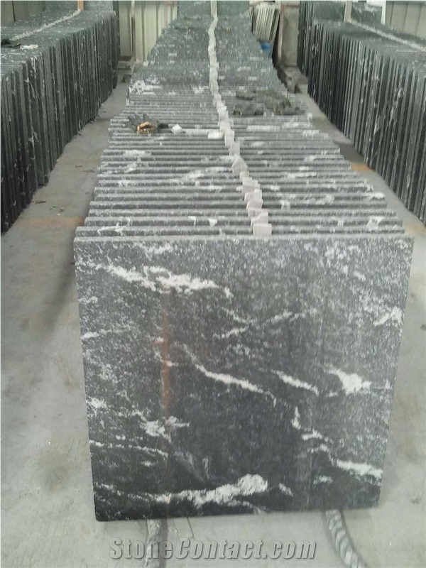 Snow Grey Flamed Granite Slab Stone,China Granite Tiles for Building