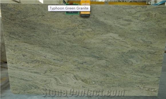 Typhoon Green Granite Tile Slab Brazil Granite From China