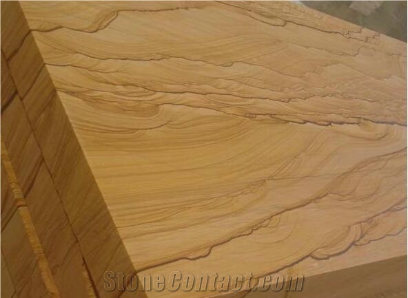 Yellow Landscape Vein Sandstone Tile & Slab China Yellow Sandstone