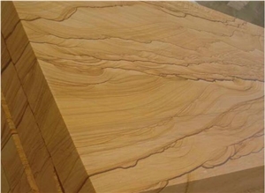 Yellow Landscape Vein Sandstone Tile & Slab China Yellow Sandstone