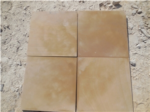Yellow Mint Limestone Tiles & Slabs, Floor Tiles, Covering Tiles(Sawn Honed Paving),