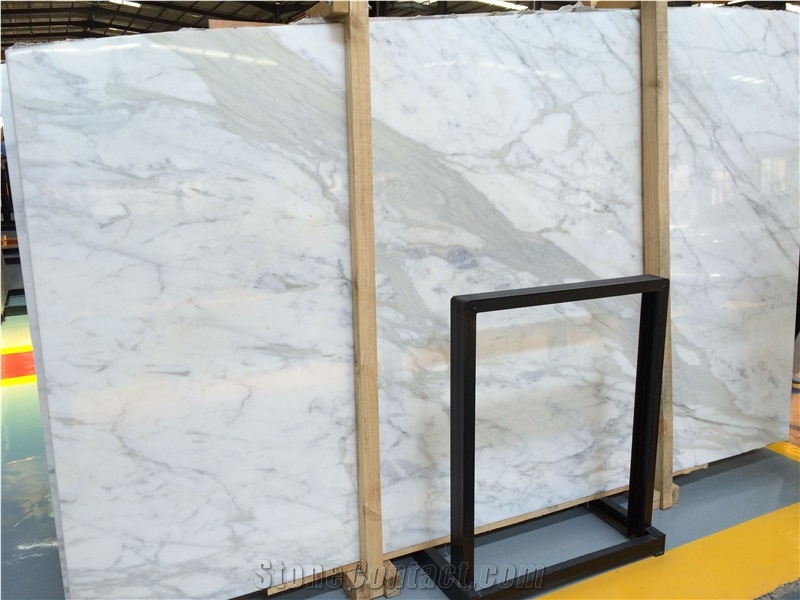 Calacatta Marble Slabs & Tiles, China White Marble