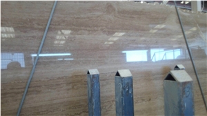 Spanish Beige Polished Travertine Vall Tiles, Floor Covering Tiles