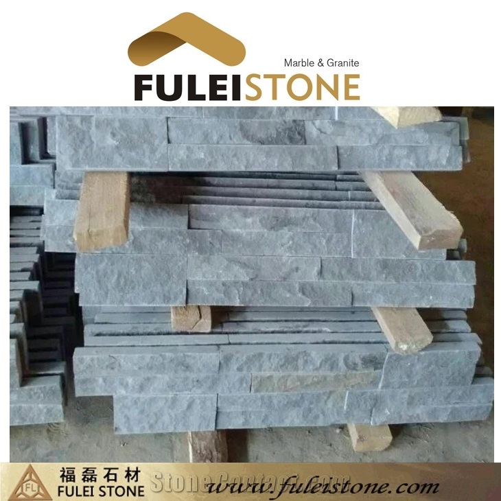 Exterior and Interior Decoration Black Slate Cultured Stone Jiangxi Cladding Wall