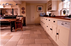Aged Cherwell Limestone Pattern Floor Tiles, Beige Limestone Flooring Tiles, Walling Tiles