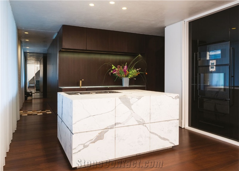 Statuary Extra Marble Kitchen Countertop
