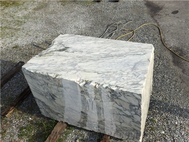 Arabescato Marble Blocks, White Italy Marble Blocks