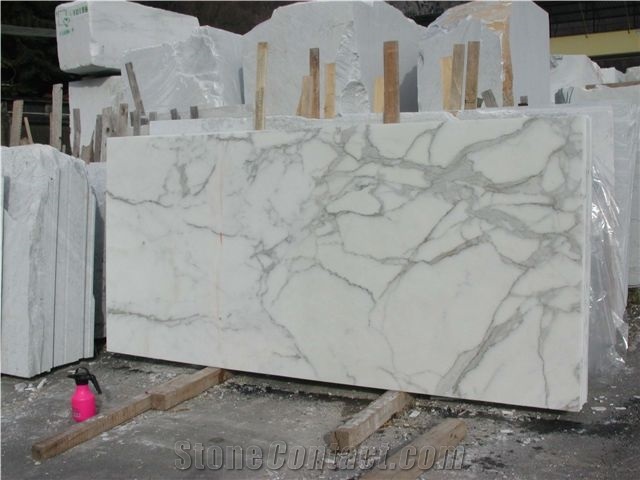 Calcatta Marble Tiles & Slabs, White Marble Floor Tiles, Wall Tiles