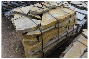 Sandstone Split Irregular Flagstone for Paving, Walling