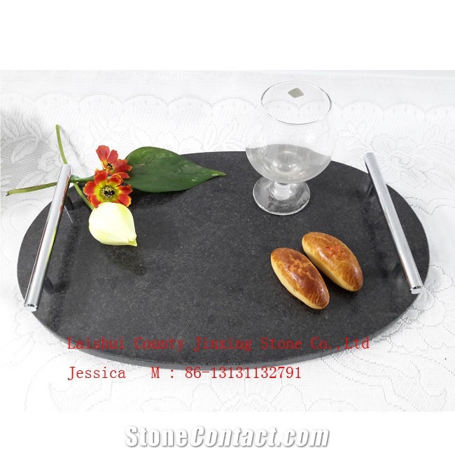 China Black Granite Tray /Sushi Tray