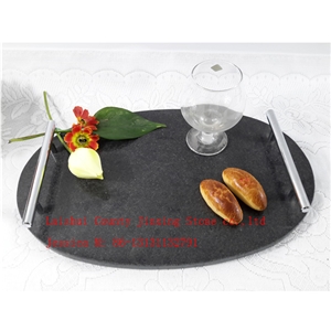 China Black Granite Tray /Sushi Tray