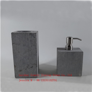 China Grey Marble Toilet Brush Holder Bath Accessories
