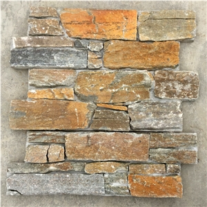 Smc-Cc160 China Natural S1120 Rusty Slate Cement Stone Panel/ Cement Culture Stone/ Cement Stone Wall Cladding/Ledge Stone/ Stone Veneer for Decoration