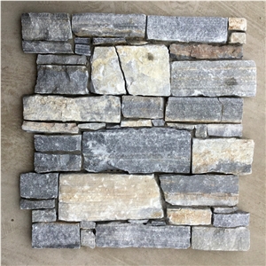 Smc-Cc178 Rectangle Nature Cultured Stone Panel,Wall Stone Veneer,Ledge Stone Veneer,Stacked Stone Wall Cladding, Ledge Stone Corner,Cement Cultured Stone Wall Panel