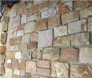 Smc-Fs072 China Sesame Yellow Loose Stone /Granite Fieldstone/Loose Strip Stone Veneer/Natural Granite Stacked Stone/ Wall Cladding/Random Loose Cultured Stone Wall Stone