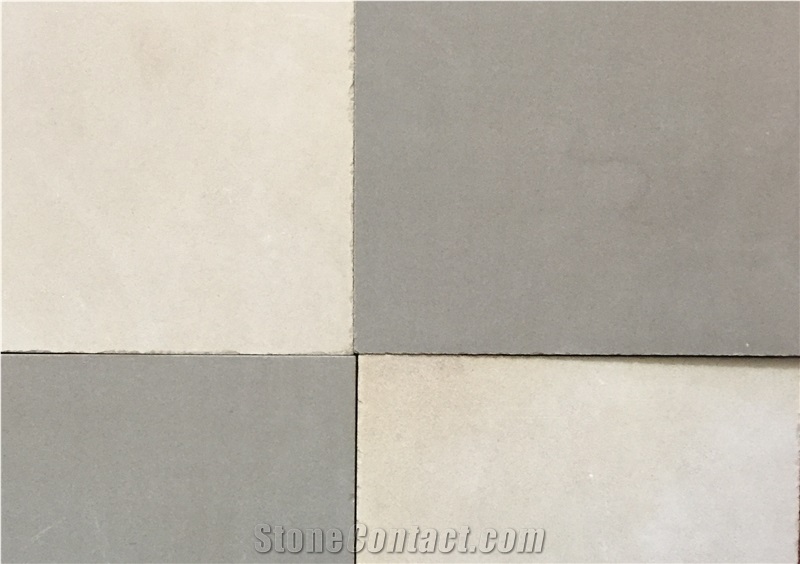 Beige & Grey Sandstone Mint White Sandstone Tile & Slab