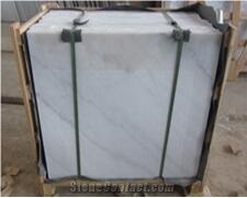 China Bianco Carrara Guangxi Ivory White Marble Slabs & Polished Tiles