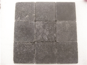 China Blue Limestone Blue Stone Honed & Tumbled Antique Paver Cube Setts Tile Kerbstone Boarder