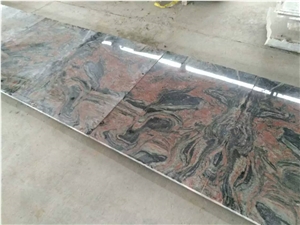 China Multi-Color Red Grey Granite Polished Tile & Slab